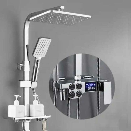 Thermostatic shower set shower faucet wall-mounted shower set